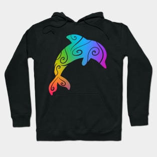 Rainbow Dolphin Hoodie